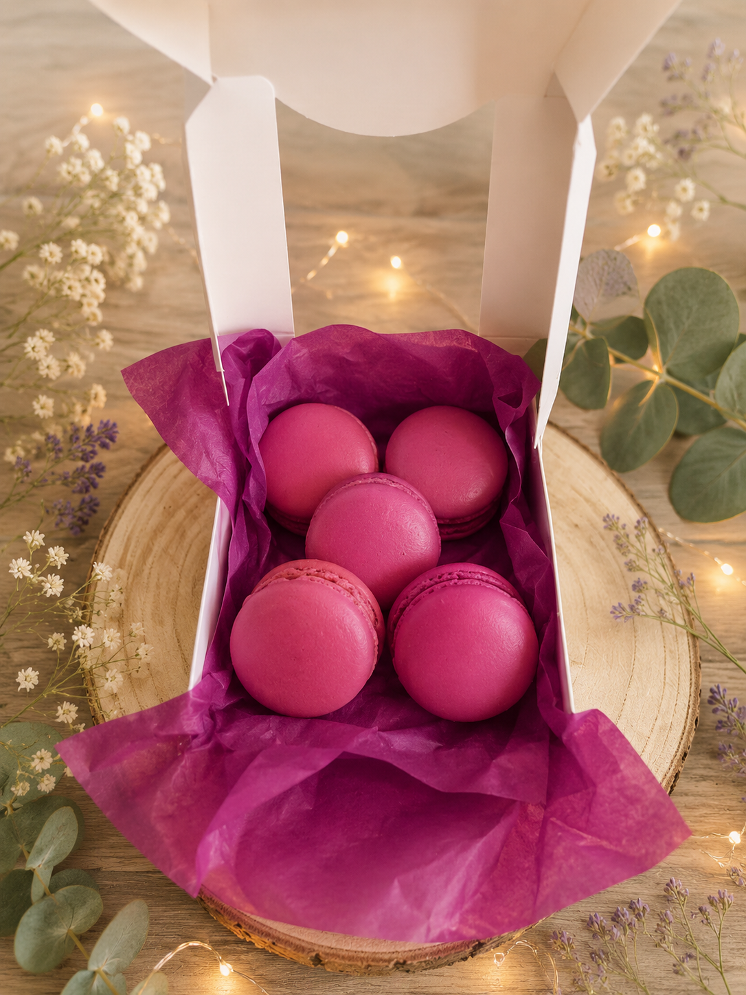 macaron cerise